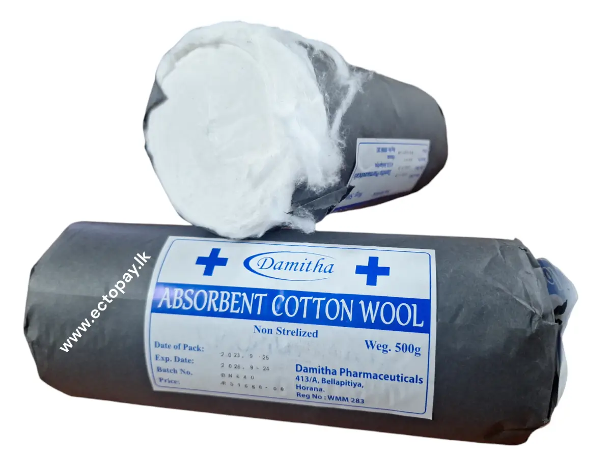 Damitha Absorbent Cotton Wool 500g 1650/- - Image 1