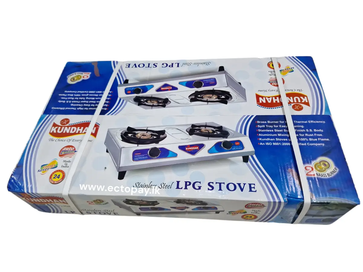 KUNDHAN GAS COOKER D/B S/S INDIAN KLPG-0221 i - Image 1