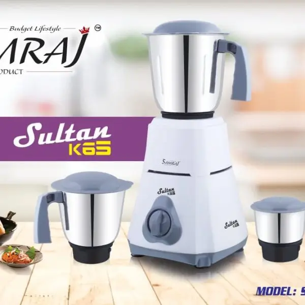 Samraj Sultan K65 Mixer Grinder Sultan K65 550w SMG-0632i