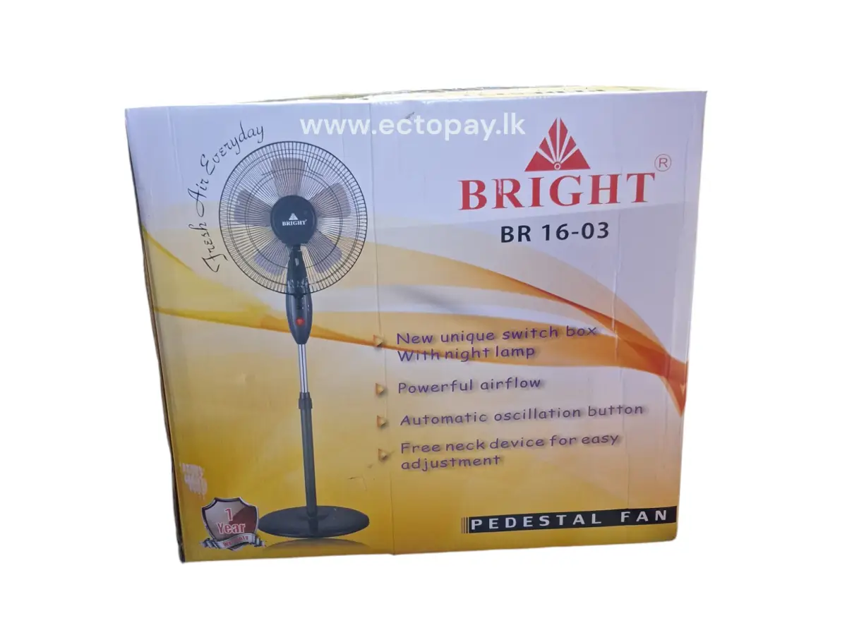 BRIGHT STAND FAN (5 BLADE) BR 16-03 - Image 1