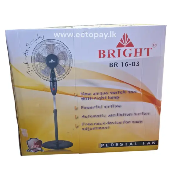 BRIGHT STAND FAN (5 BLADE) BR 16-03
