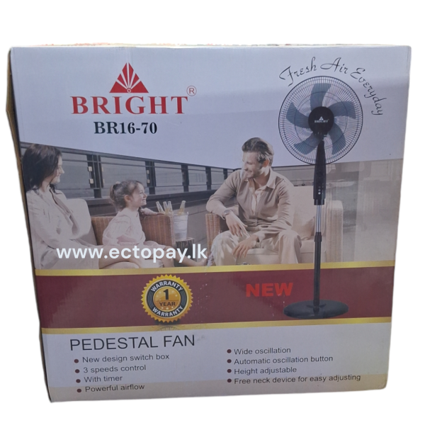 BRIGHT STAND FAN (5 BLADE) BR 16-70