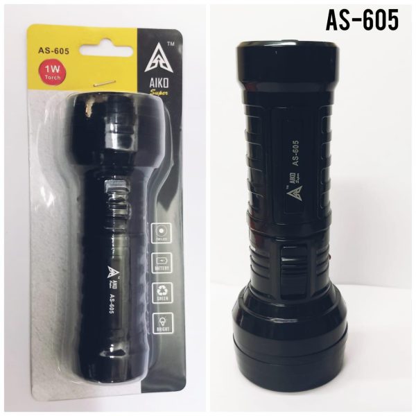 AIKO RECHARABLE TORCH 1W AS-605