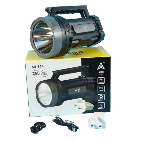 AIKO RECHARABLE TORCH 20W AS-854