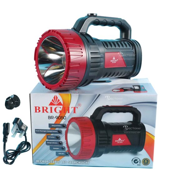 BRIGHT RECHARGEABLE TORCH 15W - BR-9050